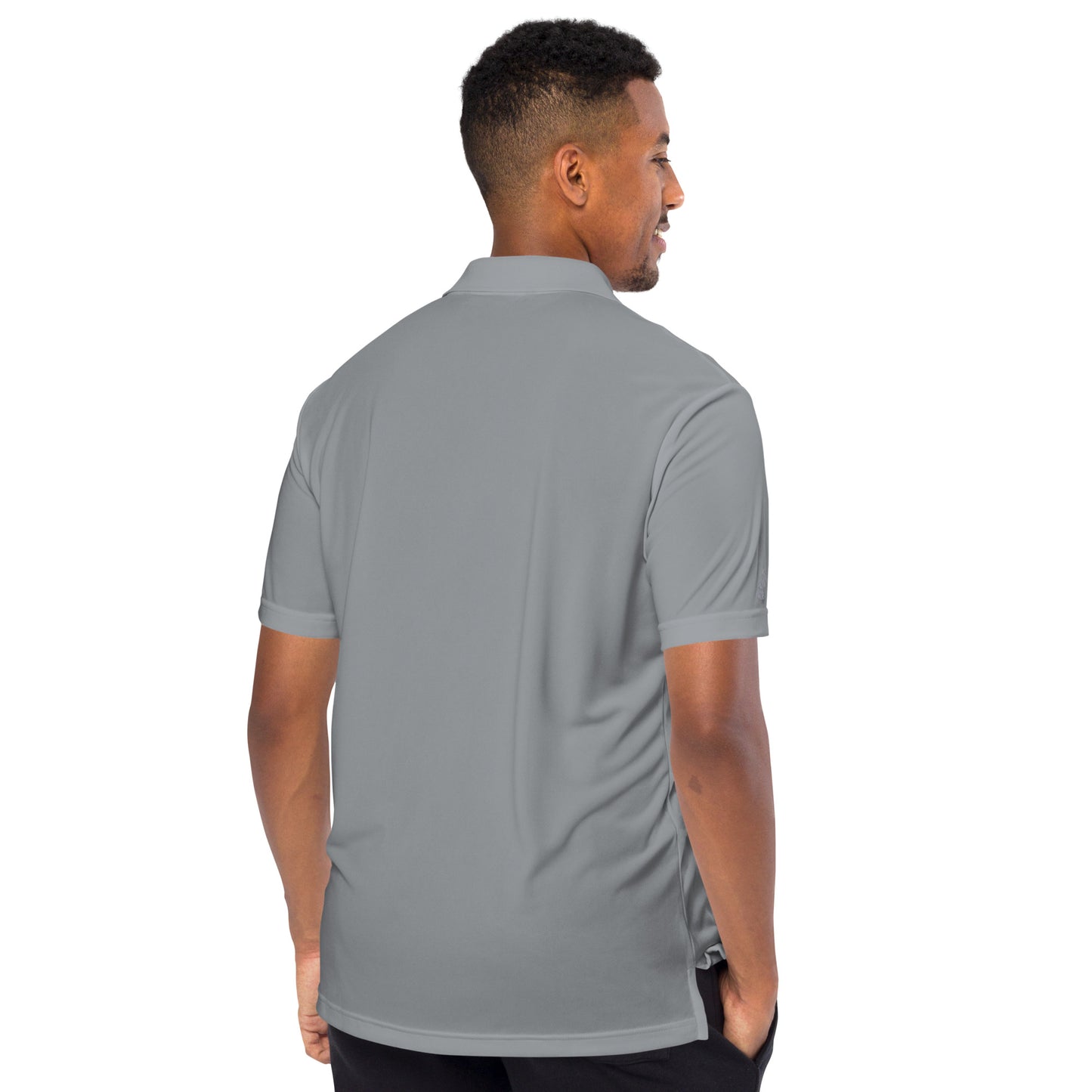 adidas performance polo shirt (Challenge Accepted Logo)