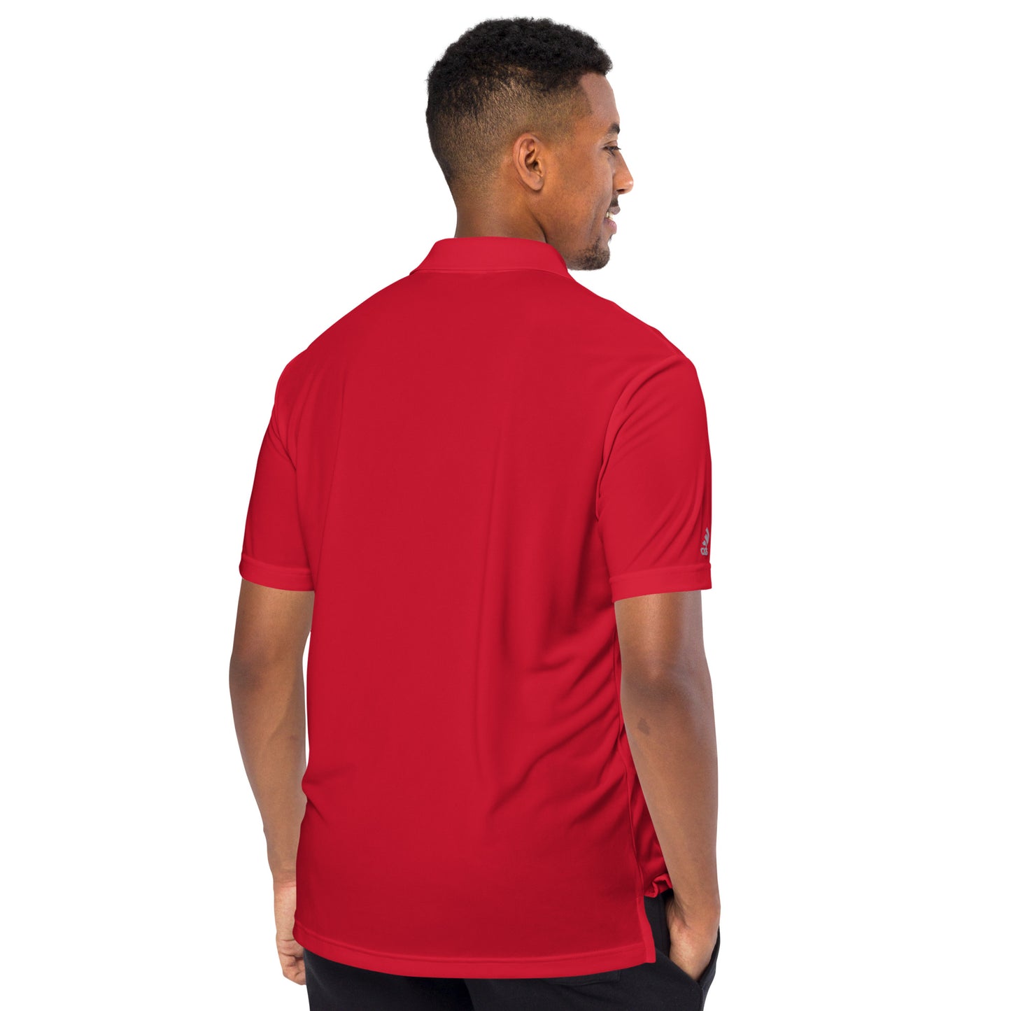 adidas performance polo shirt (Challenge Accepted Logo)