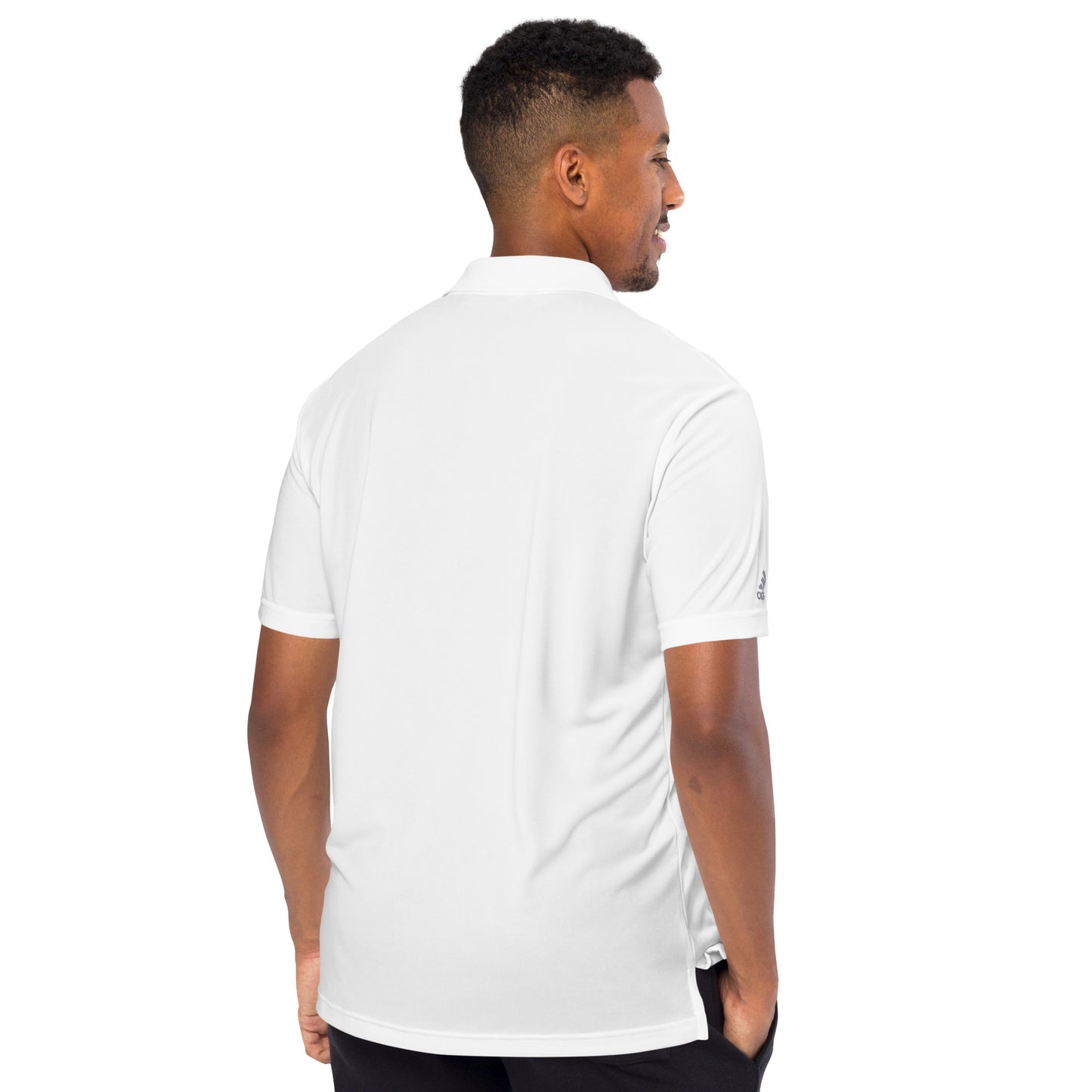 adidas performance polo shirt (Challenge Accepted Logo)