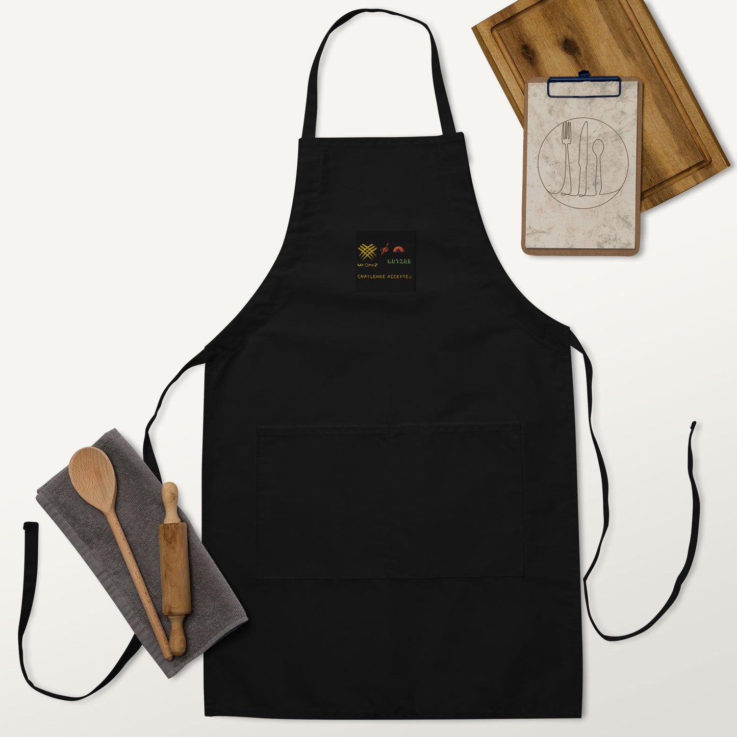 Embroidered Apron (Challenge Accepted Logo)