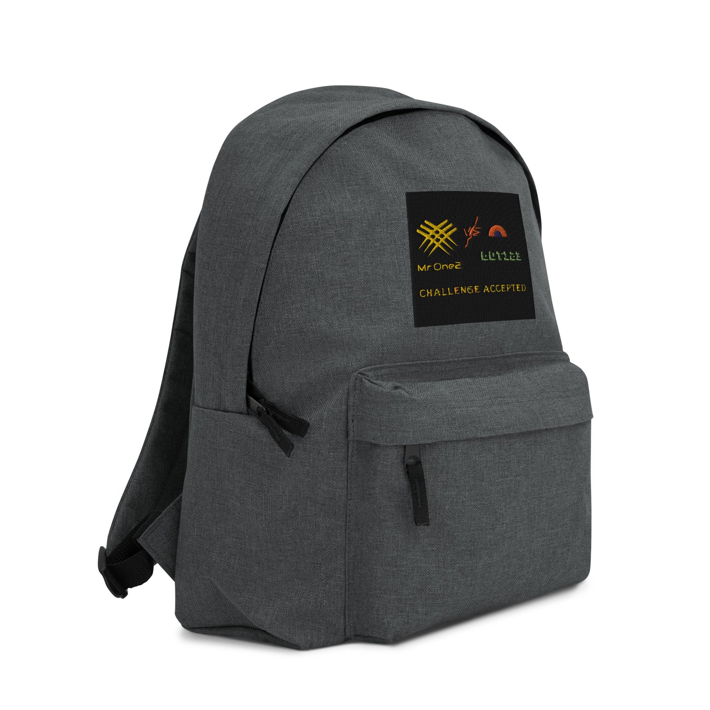 Embroidered Backpack (challenge accepted logo)