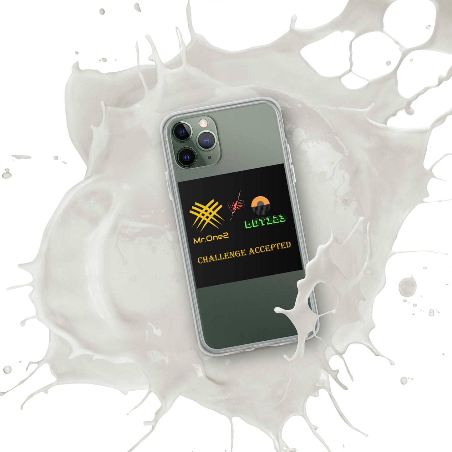 iPhone Case (challenge accepted logo)