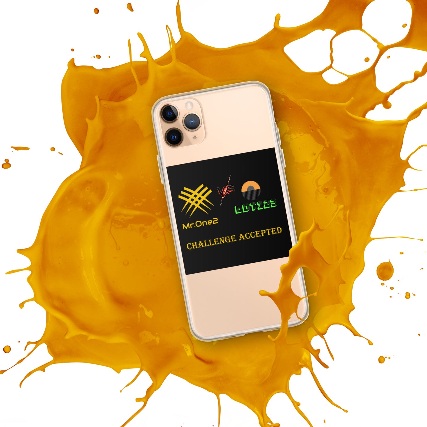 iPhone Case (challenge accepted logo)