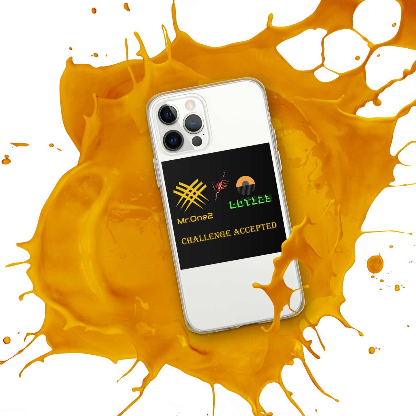 iPhone Case (challenge accepted logo)