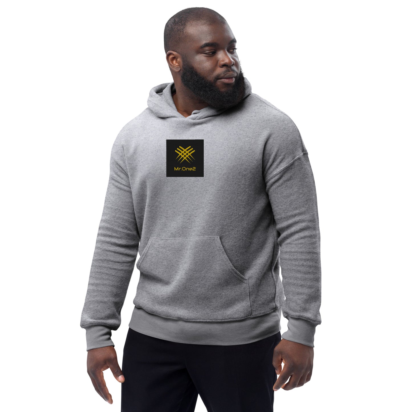 Unisex sueded fleece hoodie (Mr.One2)