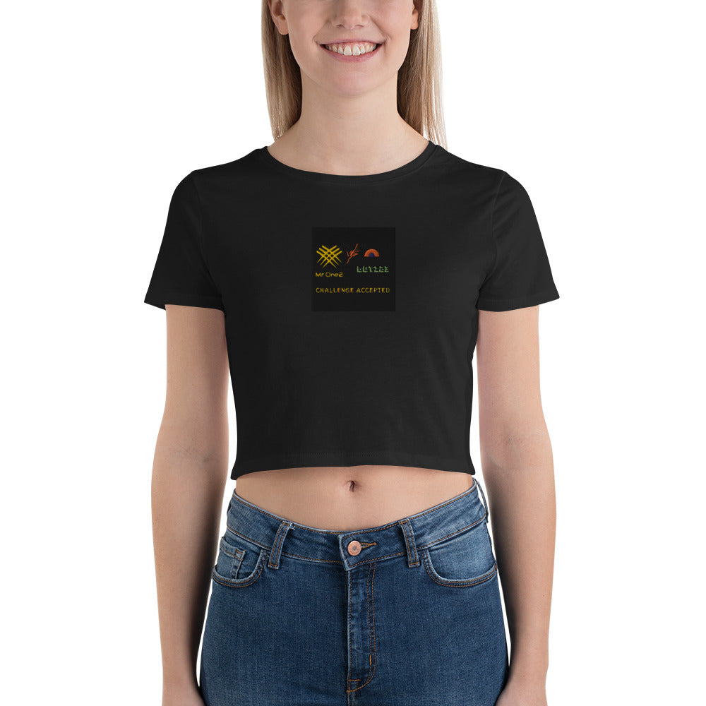 Women’s Crop Tee (challenge Accepted logo)